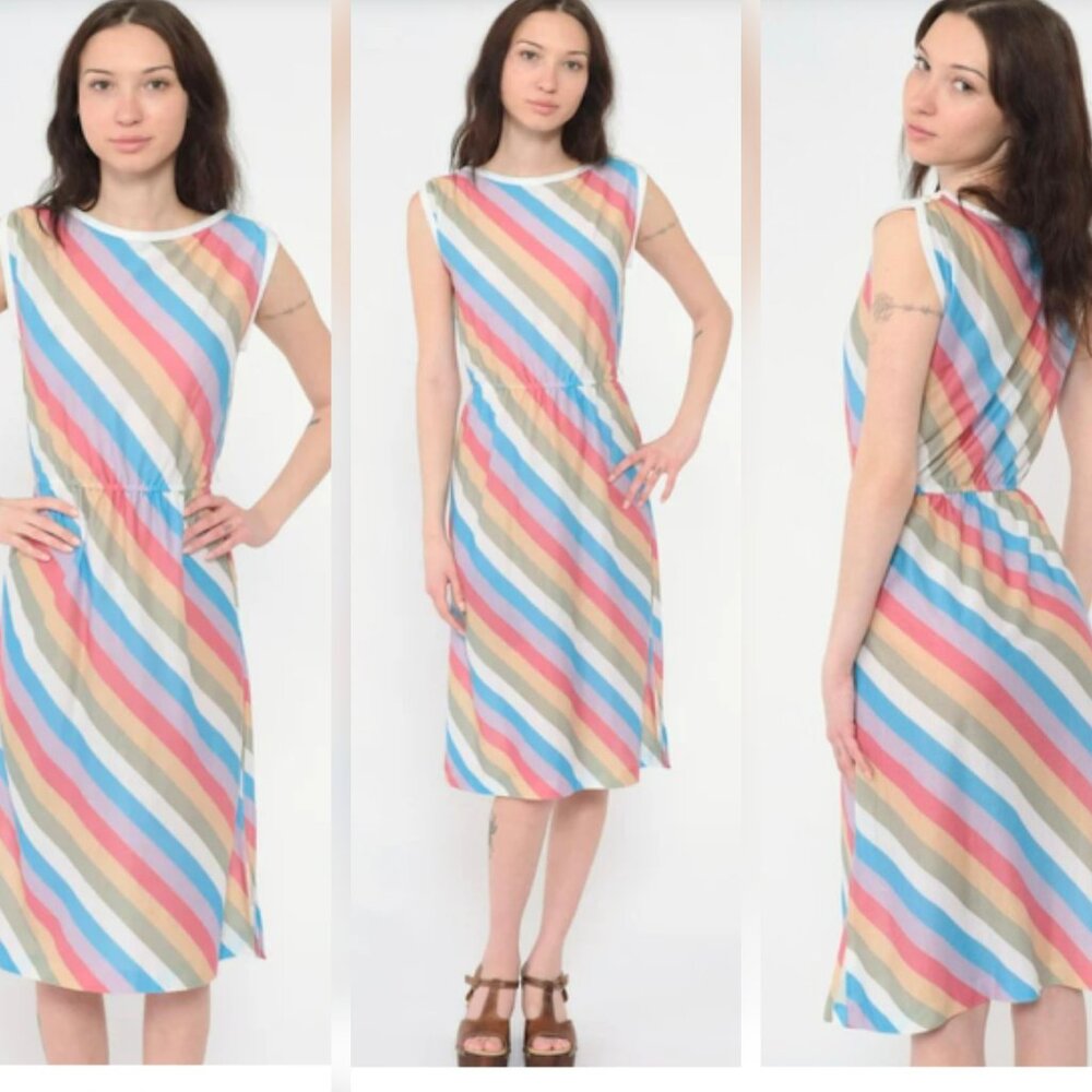 Vintage Dress 1980s Joni Blair of California XS
